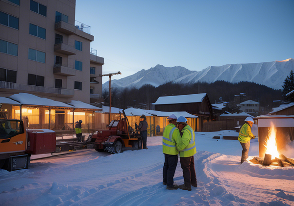鄭州建筑施工企業(yè)給員工定制冬季工作服